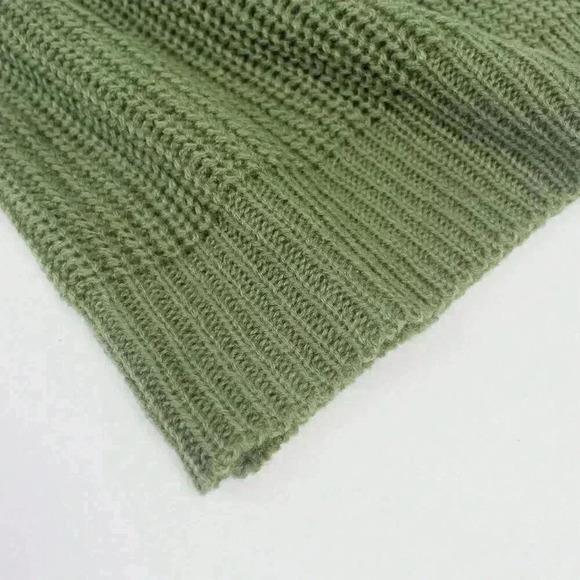 Army Green Casual Women's Solid Drop Shoulder Open Front Cardigan - Picture 8 of 8